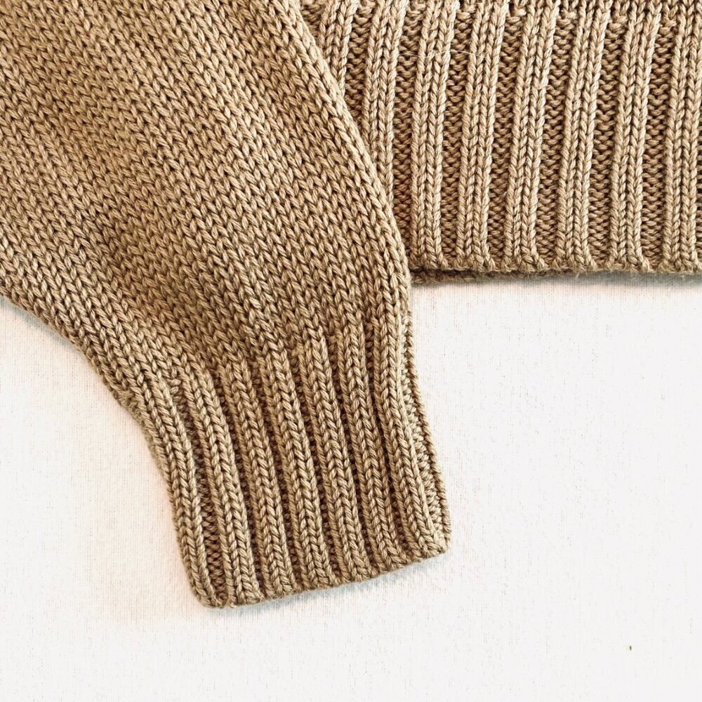 wilfred free 100% soft camel wool cropped turtleneck sweater Womens Small beach - Picture 4 of 9